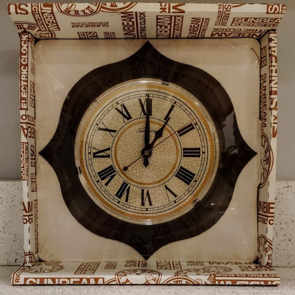 COPY - 43 Year Old Sunbeam electric clock new in …